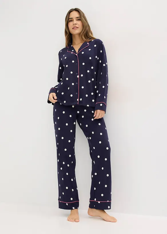 Pyjamas i myk bomull, bonprix