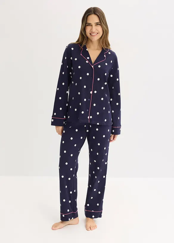 Pyjamas i myk bomull, bonprix