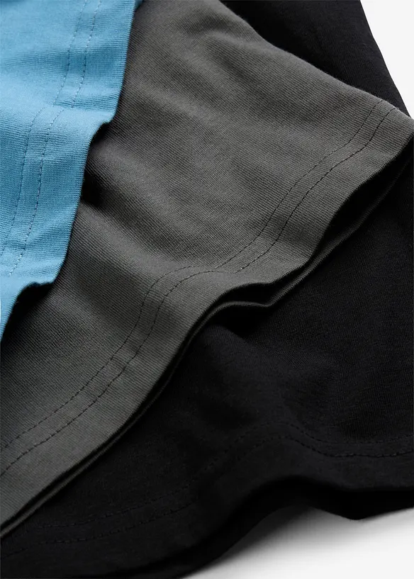 T-skjorte med &oslash;kologisk bomull (3-pack), bonprix
