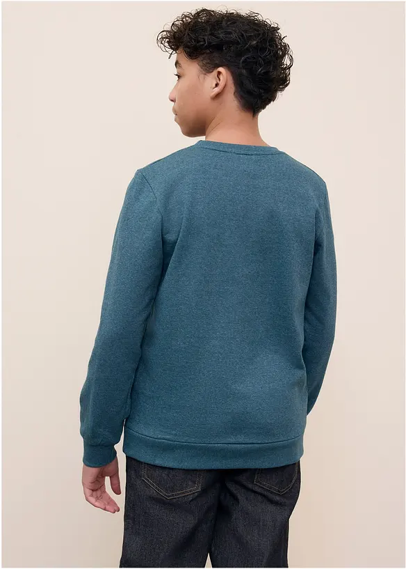 Sweatshirt i myk bomullsmiks (2-pack), bonprix