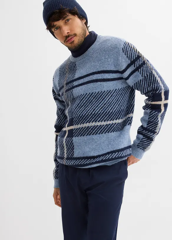 Regular Fit-chinos med belte og komfortlinning, Straight, bonprix