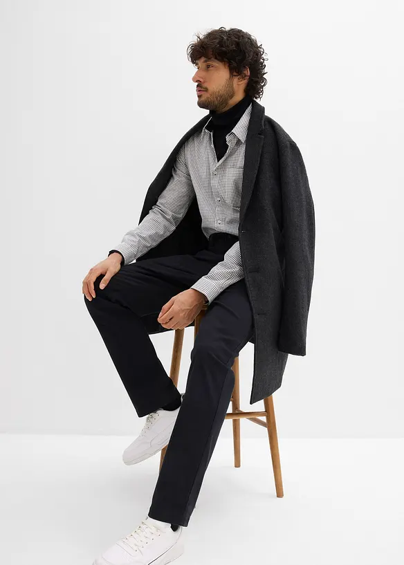 Classic fit stretchbukse med komfortlinning, Straight, bonprix