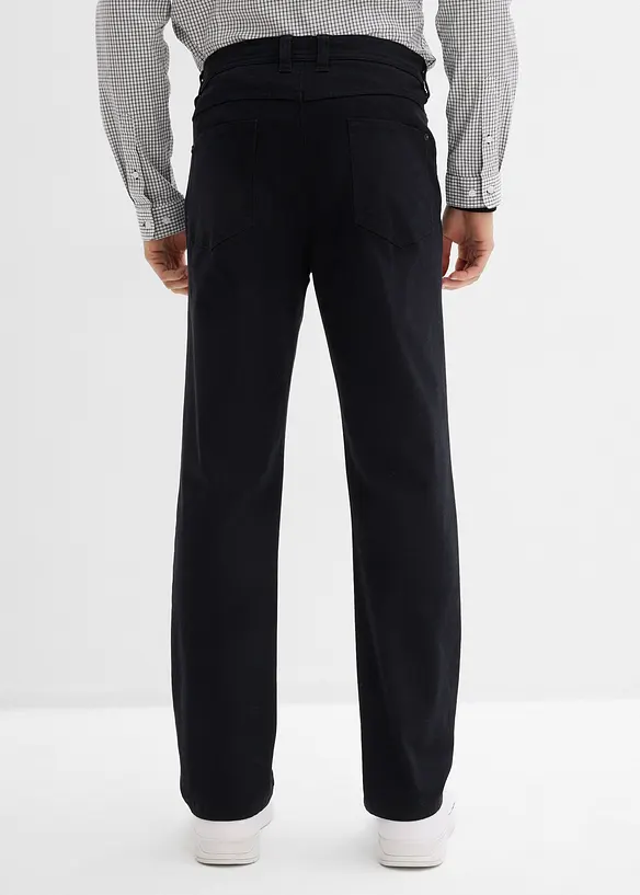 Classic fit stretchbukse med komfortlinning, Straight, bonprix