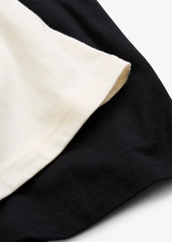 Langermet topp av 100% &oslash;kologisk bomull (5-pack), bonprix