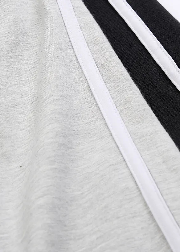 Jerseybukse  av elastisk &oslash;kologisk bomullsmiks (2-pack), bonprix