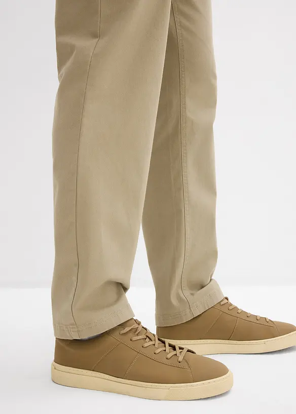 Relaxed Fit stretchbukse med komfortlinning, Straight, bonprix