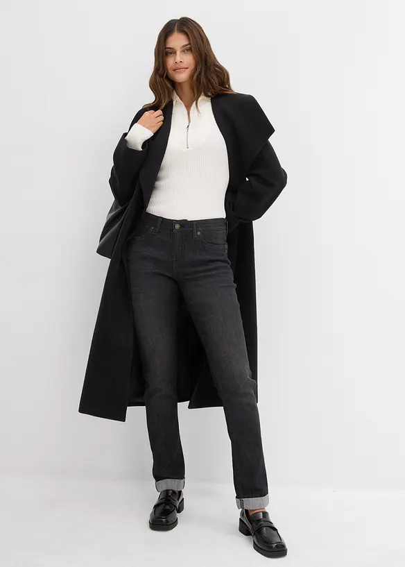 Straight-jeans Mid Waist, Stretch, bonprix