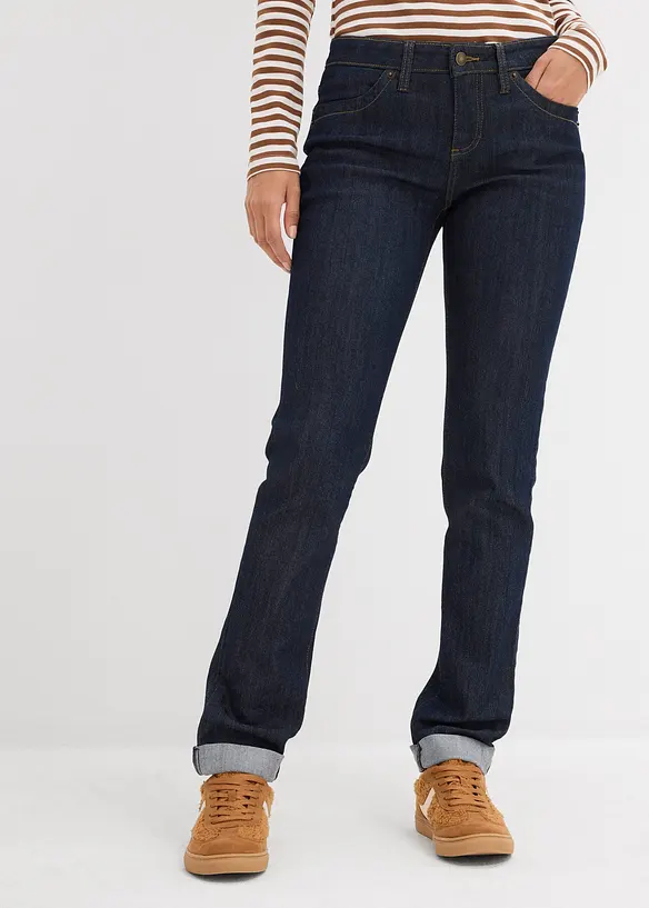 Straight-jeans Mid Waist, Stretch, bonprix