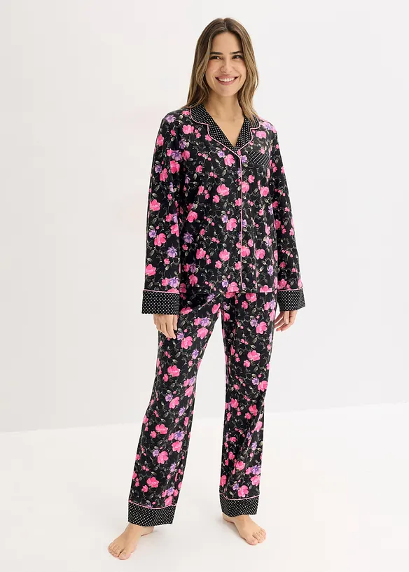 Pyjamas i 100% bomull, bonprix