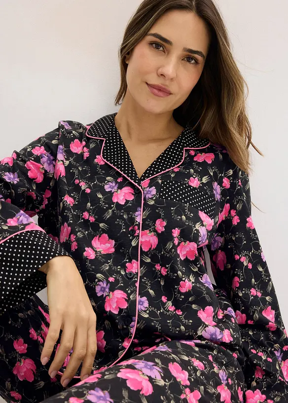 Pyjamas i 100% bomull, bonprix