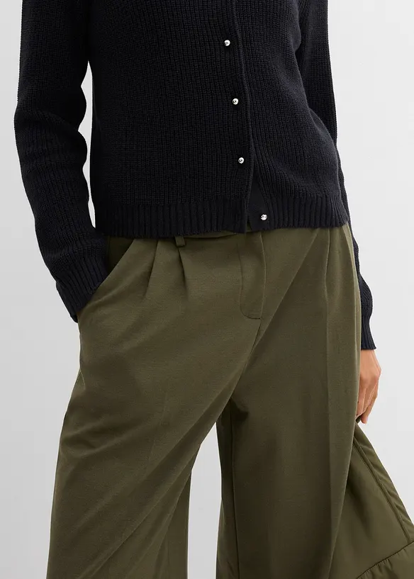 Cardigan med ull og fine knapper, bonprix