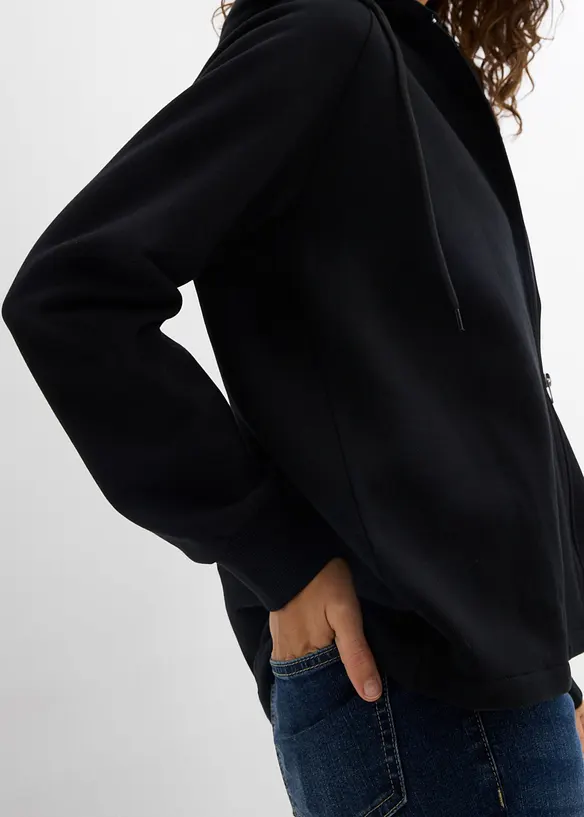 Sweatjakke i 100% &oslash;kologisk bomull, bonprix