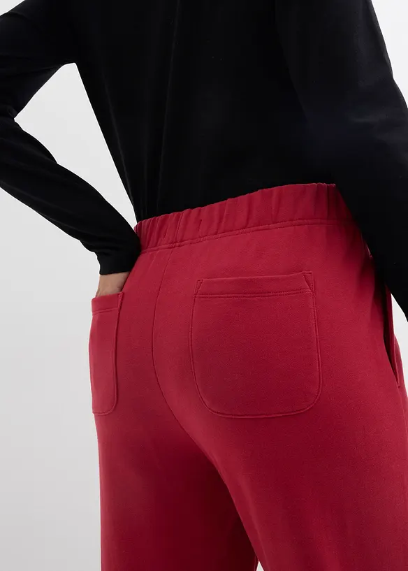 Joggebukse i 100% &oslash;kologisk bomull (2-pack), bonprix