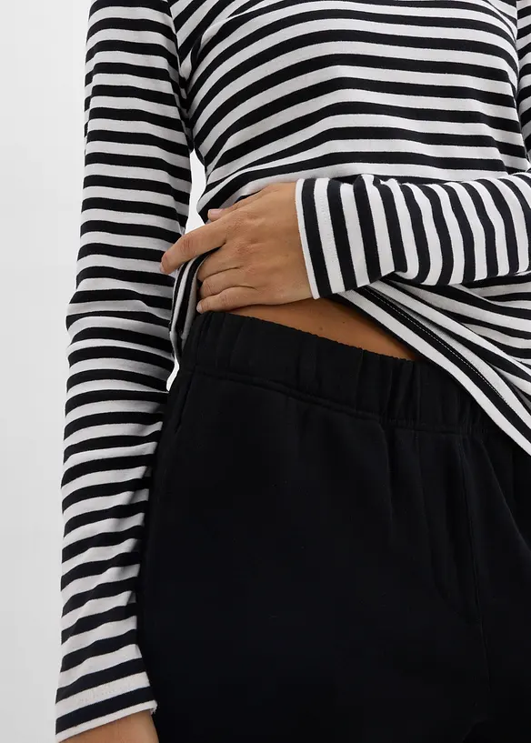 Joggebukse i 100% &oslash;kologisk bomull (2-pack), bonprix