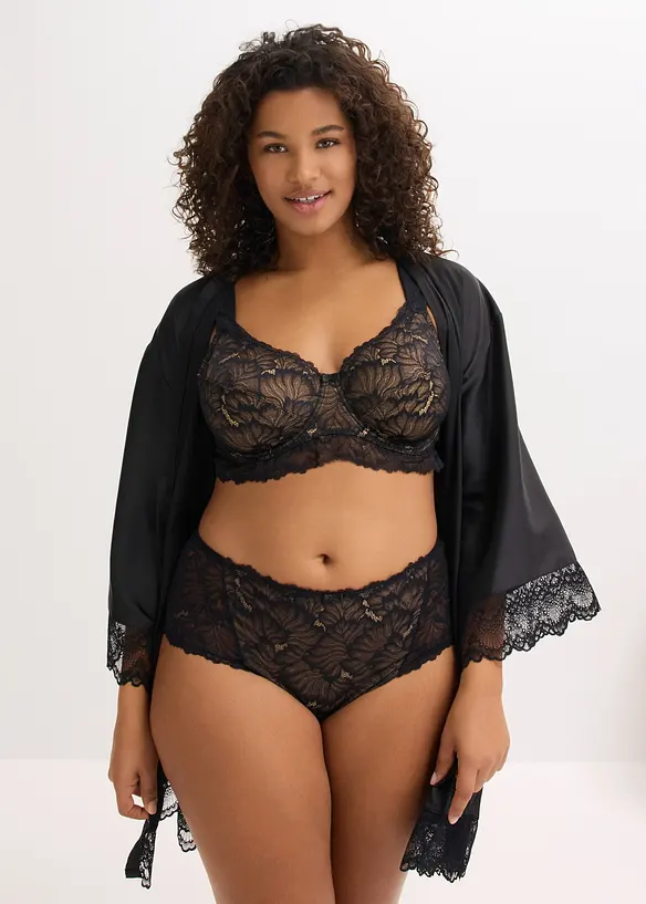 Nydelig blondetruse med h&oslash;y midje, bonprix