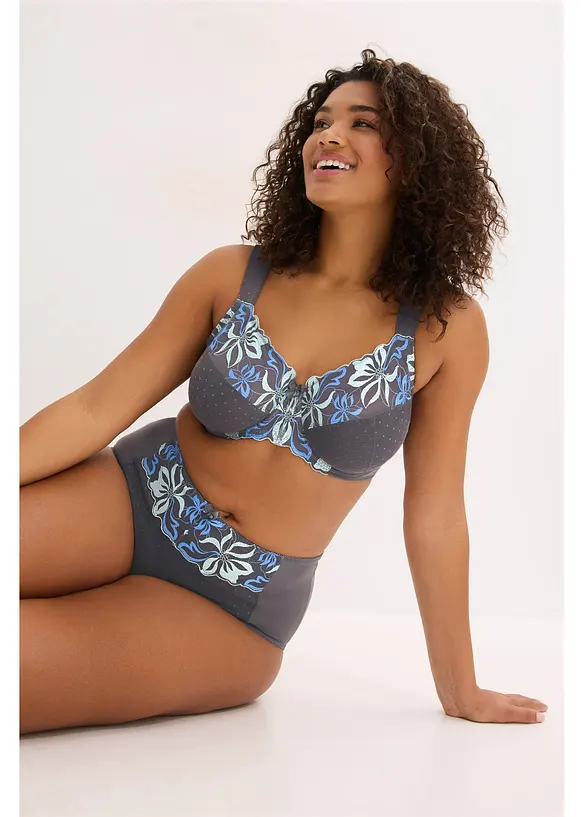 Formende truse med delikat broderi, bonprix