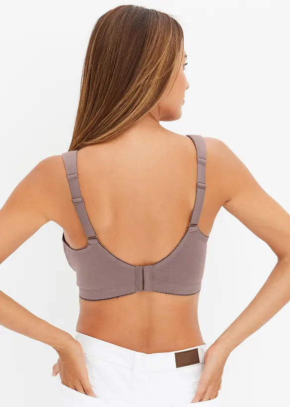 Amme-BH uten b&oslash;yle med &oslash;kologisk bomull (2-pack), bonprix