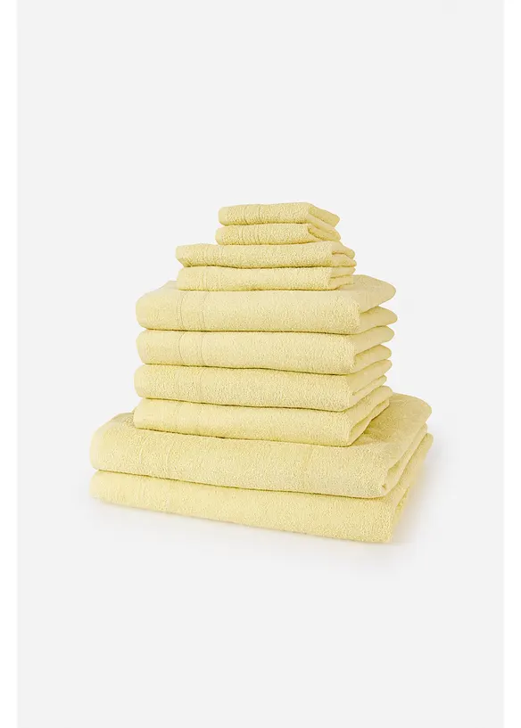 H&aring;ndklesett i bomull (10-delt sett), bonprix