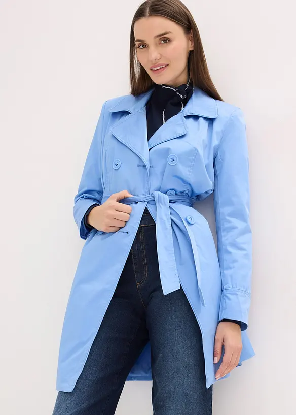 Trenchcoat i bomull, bonprix