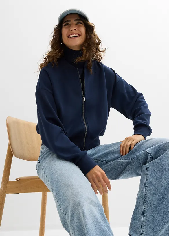 Bomberjakke av myk viskosemiks, bonprix