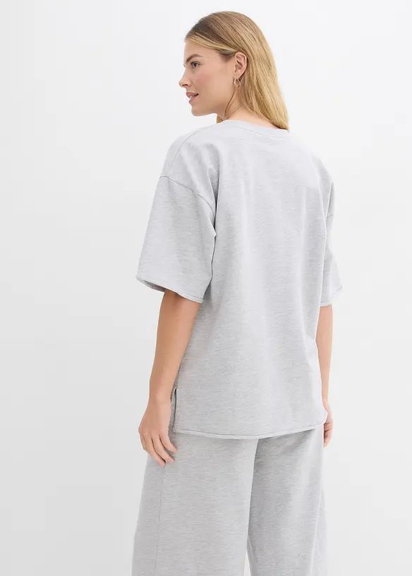 Lang sweatshirt i 100% bomull, bonprix