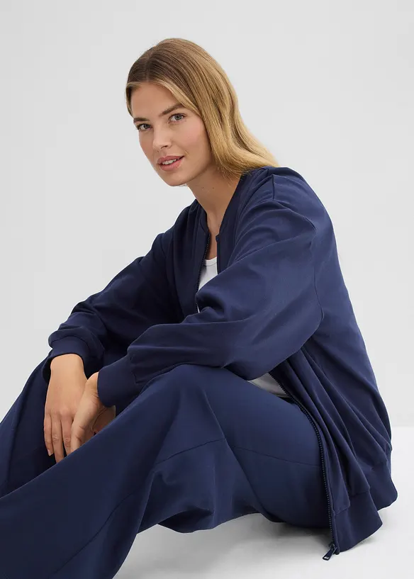 Sweatjakke av 100% bomull, bonprix