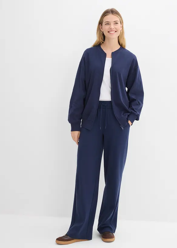 Sweatjakke av 100% bomull, bonprix