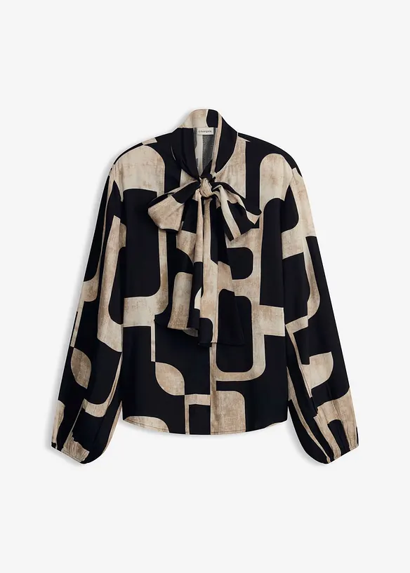 Sl&oslash;yfebluse i lett viskose, bonprix