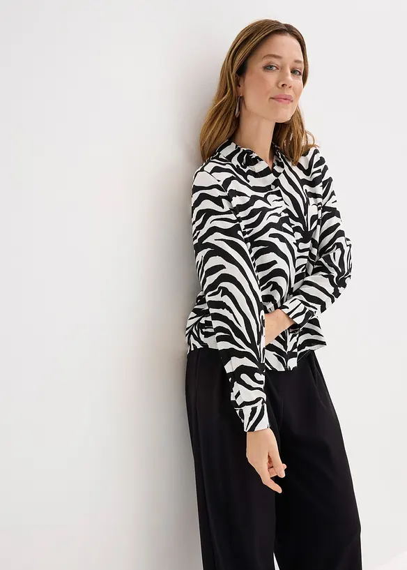 Bluse i lett viskose, bonprix