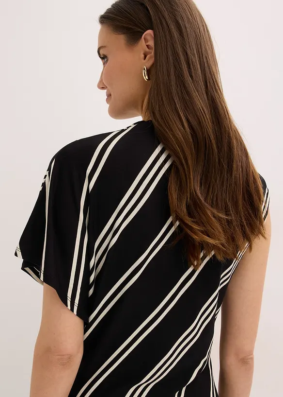 Midikjole i myk viskosemiks, bonprix