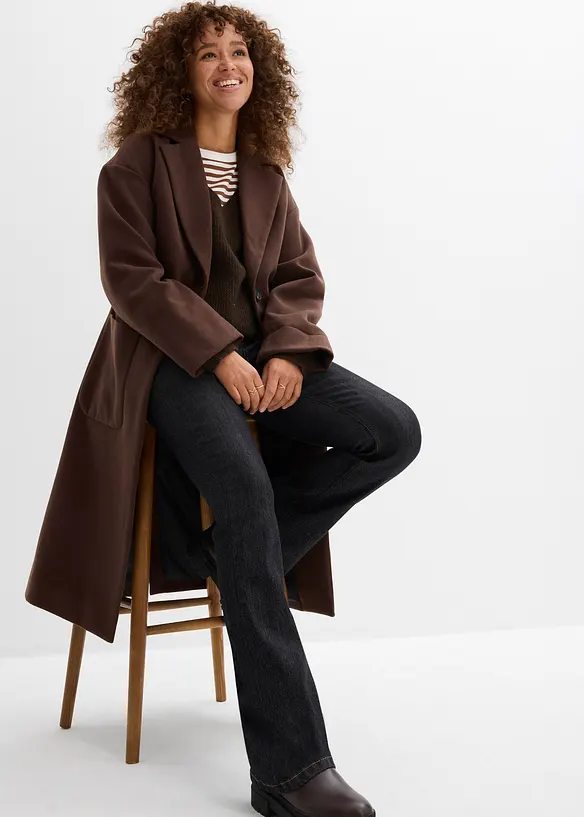 Bootcut-jeans High Waist, komfortlinning, bonprix