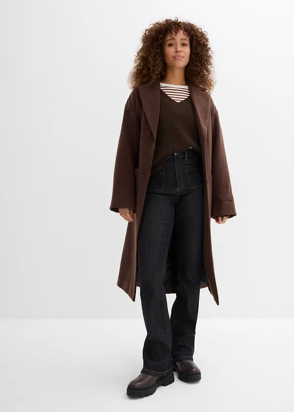 Bootcut-jeans High Waist, komfortlinning, bonprix