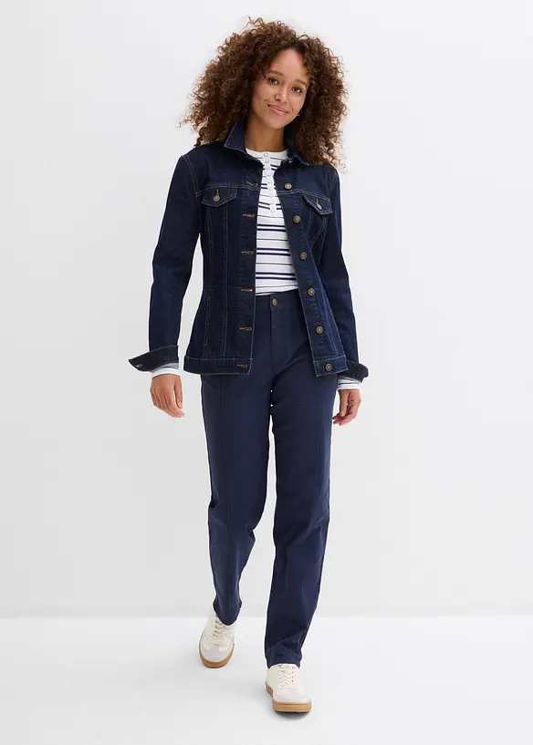 Twillbukse i bomull med elastan, bonprix