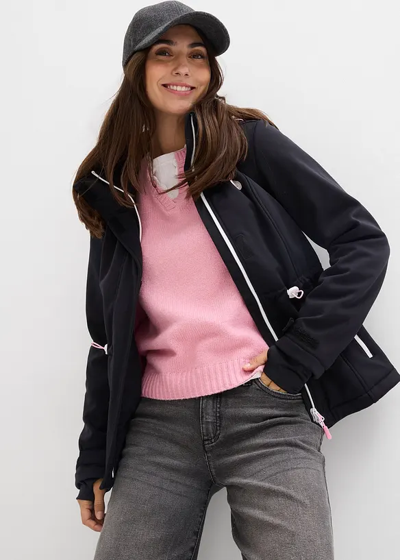 Vannavst&oslash;tende softshelljakke, bonprix