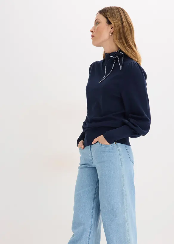 Genser i viskosemiks, bonprix