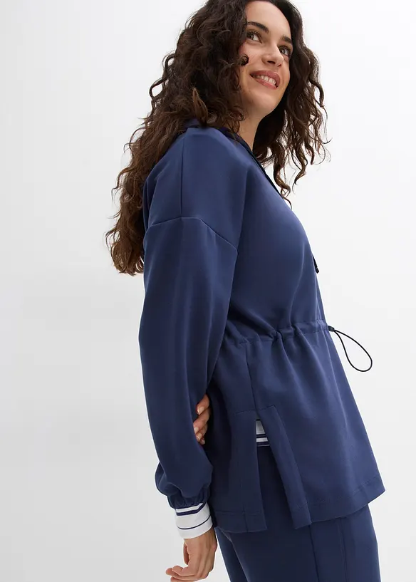 Lang sweatshirt av mykt scuba-materiale, bonprix