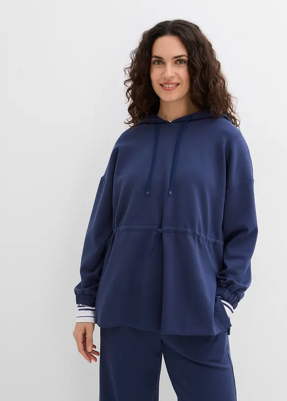 Lang sweatshirt av mykt scuba-materiale, bonprix