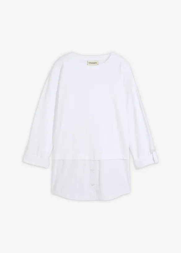 Topp med bluseinnsats, bonprix