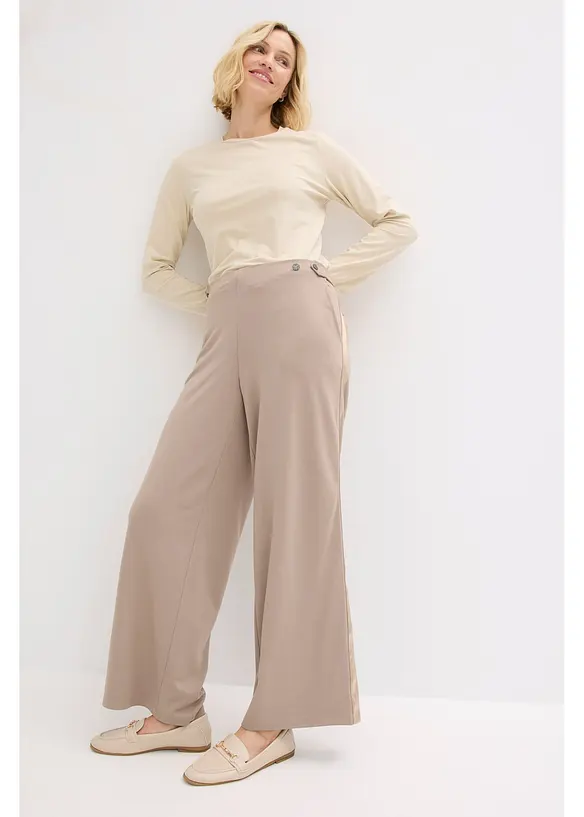 Jerseybukse med dekorativt spensel, bonprix