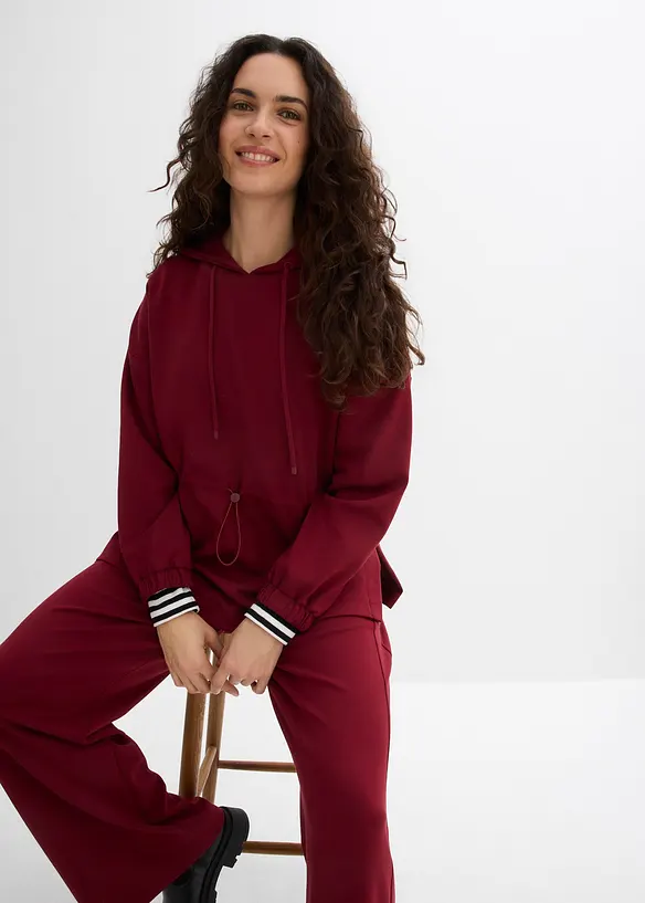 Lang sweatshirt av mykt scuba-materiale, bonprix