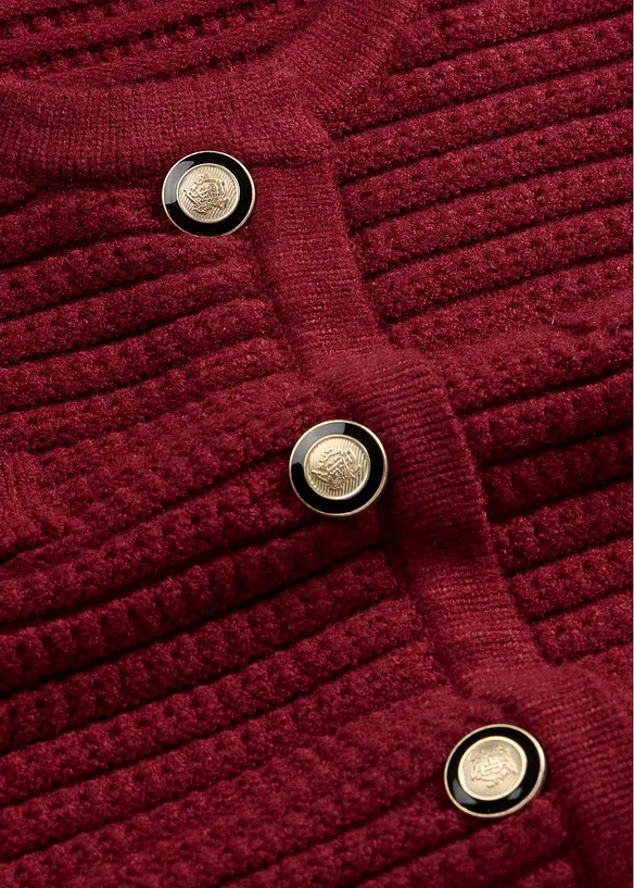 Strikket vest med viskose, bonprix