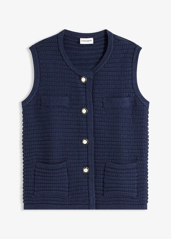 Strikket vest, bonprix