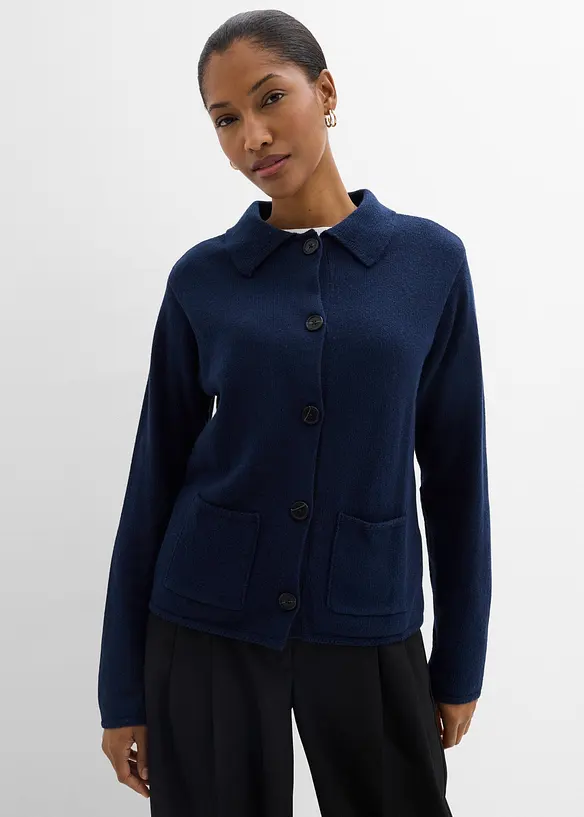 Cardigan i viskosemiks, bonprix