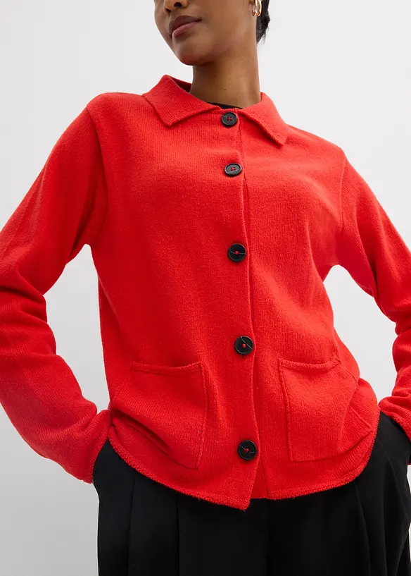 Cardigan i viskosemiks, bonprix