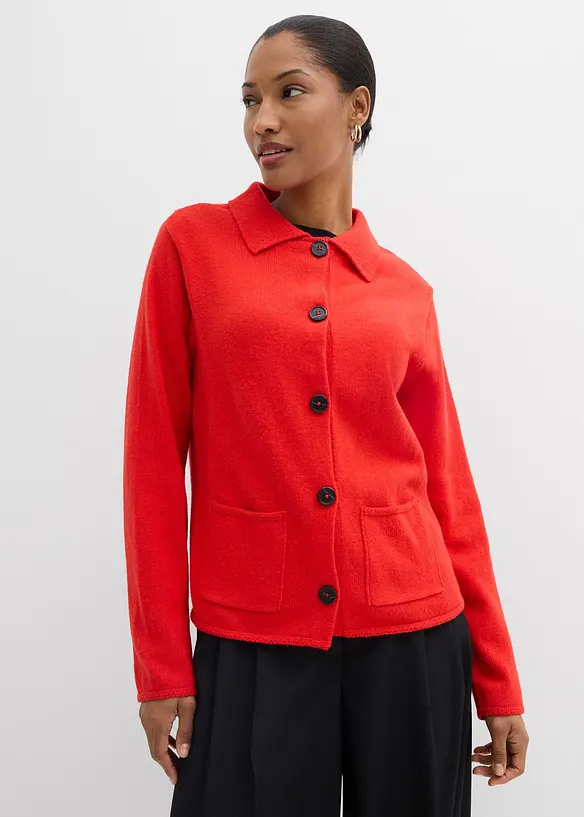 Cardigan i viskosemiks, bonprix