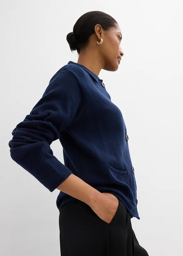 Cardigan i viskosemiks, bonprix