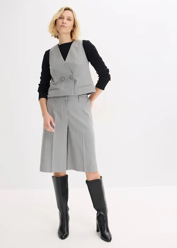 Bermudashorts med pin stripes og legg, bonprix