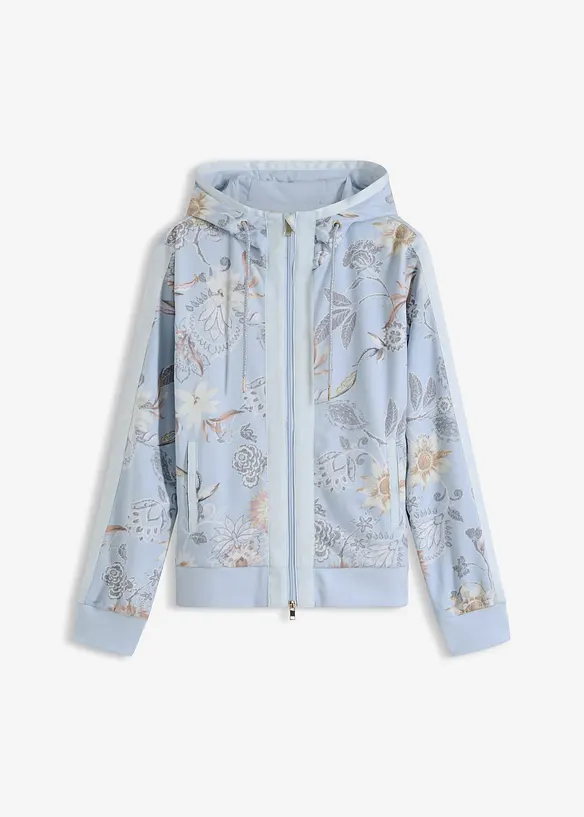Sweatjakke med trykk, bonprix