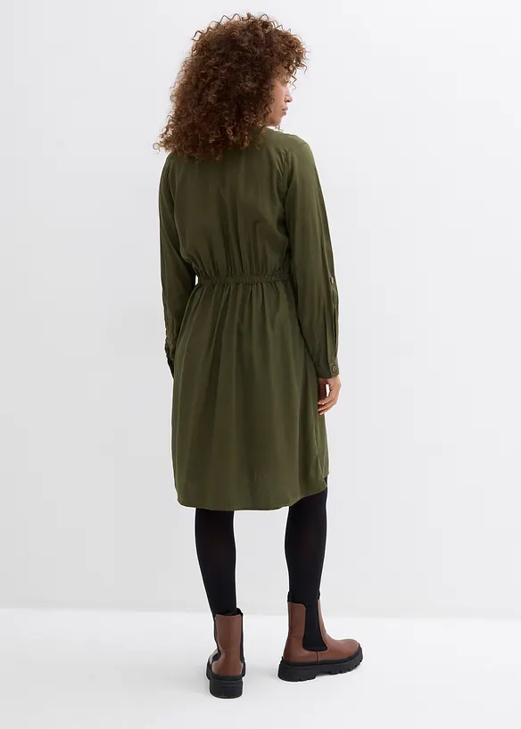 Skjortekjole i lett viskose, bonprix