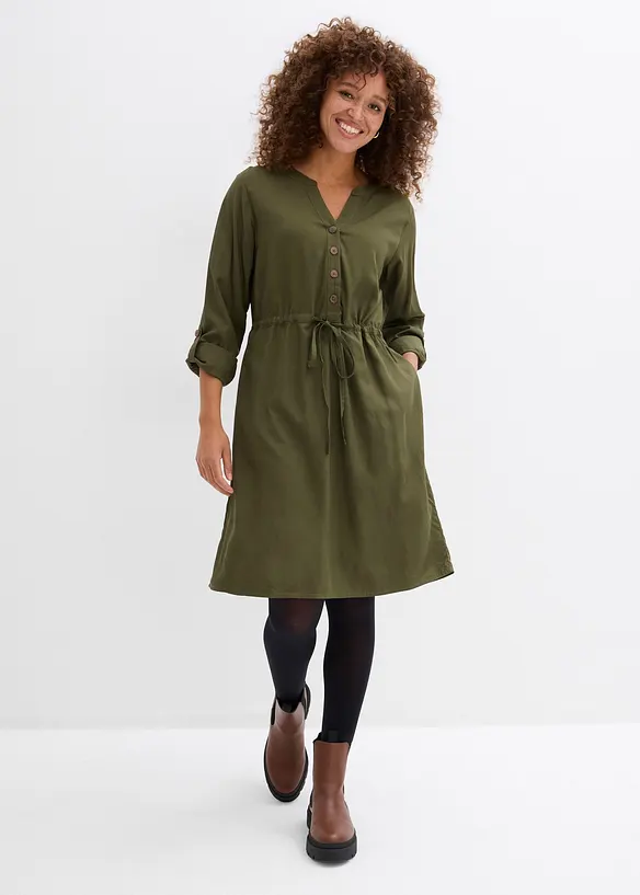 Skjortekjole i lett viskose, bonprix